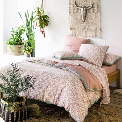 LA REDOUTE INTERIEURS Federa copripiumino in cotone Yucatan - 4 Taglie, Rosa LA REDOUTE INTERIEURS Federa copripiumino in cotone Yucatan - 4 Taglie, Rosa
