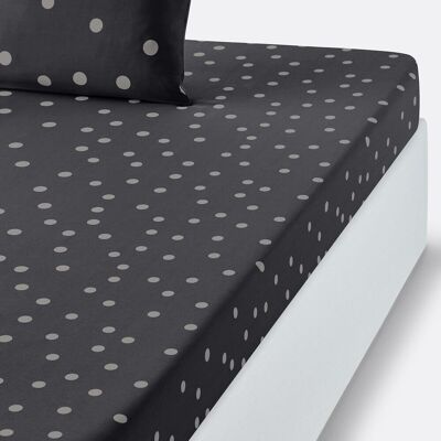 LA REDOUTE INTERIEURS Lenzuolo con angoli Orianne - Letto 180x200cm - Nero LA REDOUTE INTERIEURS Lenzuolo con angoli Orianne - Letto 180x200cm - Nero