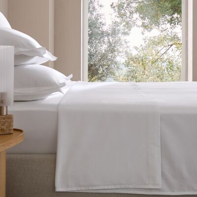Am.pm Lenzuolo Galor - Satin di cotone, 180 x 290 cm, Bianco Am.pm Lenzuolo Galor - Satin di cotone, 180 x 290 cm, Bianco