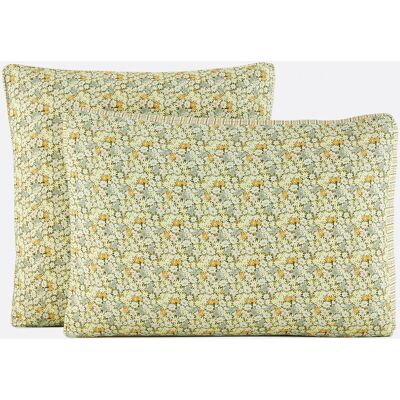 LA REDOUTE INTERIEURS Fodera per cuscino in cotone lavato e lino, stampa floreale, DALINA LA REDOUTE INTERIEURS Fodera per cuscino in cotone lavato e lino, stampa floreale, DALINA