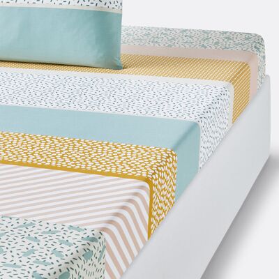 LA REDOUTE INTERIEURS Lenzuolo sopra in cotone - Happy Stripes - Tutte le misure LA REDOUTE INTERIEURS Lenzuolo sopra in cotone - Happy Stripes - Tutte le misure