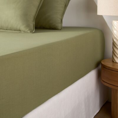 LA REDOUTE INTERIEURS Lenzuolo in cotone - Verde - 90x190cm, 140x190cm, 160x200cm - Biancheria da letto LA REDOUTE INTERIEURS Lenzuolo in cotone - Verde - 90x190cm, 140x190cm, 160x200cm - Biancheria da letto