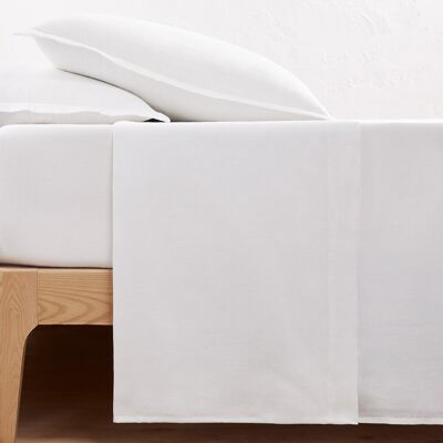 LA REDOUTE INTERIEURS Lenzuolo in lino lavato - Bianco - Biancheria da letto LA REDOUTE INTERIEURS Lenzuolo in lino lavato - Bianco - Biancheria da letto