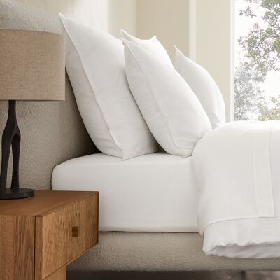 Federa in lino lavato Elina - 50x70cm - Bianco Federa in lino lavato Elina - 50x70cm - Bianco