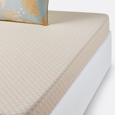 LA REDOUTE INTERIEURS Fougère Federa di cotone percale - Reversibile, 80 fili, Giallo LA REDOUTE INTERIEURS Fougère Federa di cotone percale - Reversibile, 80 fili, Giallo