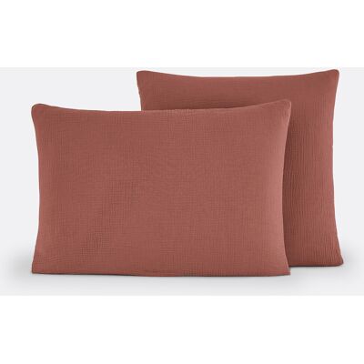 LA REDOUTE INTERIEURS Federa per cuscino, cotone garzato/cotone lavato, Kumco LA REDOUTE INTERIEURS Federa per cuscino, cotone garzato/cotone lavato, Kumco