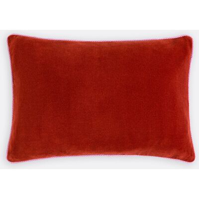 LA REDOUTE INTERIEURS Fodera per cuscino rettangolare bicolore 60x40 cm, velluto, GUSALI LA REDOUTE INTERIEURS Fodera per cuscino rettangolare bicolore 60x40 cm, velluto, GUSALI