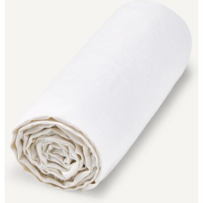 AM.PM - Elina - lino lavato - Bianco - Fitted sheet AM.PM - Elina - lino lavato - Bianco - Fitted sheet