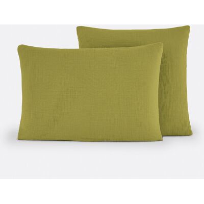 LA REDOUTE INTERIEURS Federa per cuscino, cotone garzato/cotone lavato, Kumco LA REDOUTE INTERIEURS Federa per cuscino, cotone garzato/cotone lavato, Kumco