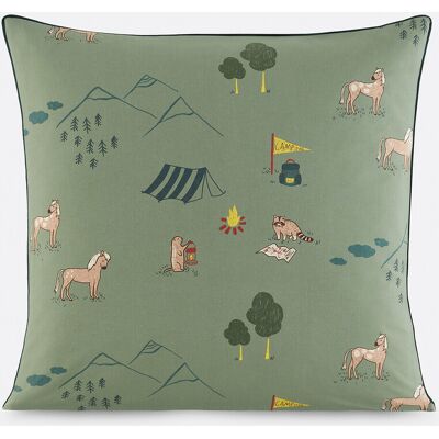 LA REDOUTE INTERIEURS Federa per bambini, cotone, stampa con animali, YOSEMITE CAMPER LA REDOUTE INTERIEURS Federa per bambini, cotone, stampa con animali, YOSEMITE CAMPER
