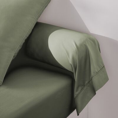 LA REDOUTE INTERIEURS Federa in satin di cotone Opale - 85x185cm - Verde LA REDOUTE INTERIEURS Federa in satin di cotone Opale - 85x185cm - Verde