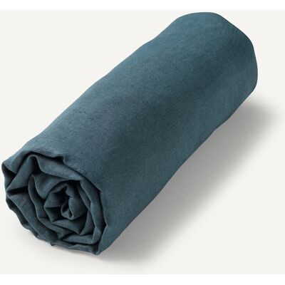 AM.PM - Elina - Blu - 90 x 190 - Lenzuolo con elastico AM.PM - Elina - Blu - 90 x 190 - Lenzuolo con elastico