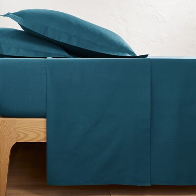 LA REDOUTE INTERIEURS Lenzuolo sopra - Cotone-Polyestere - Blu - Lenzuola LA REDOUTE INTERIEURS Lenzuolo sopra - Cotone-Polyestere - Blu - Lenzuola