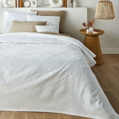 LA REDOUTE INTERIEURS Copriletto in cotone jacquard - Bianco LA REDOUTE INTERIEURS Copriletto in cotone jacquard - Bianco