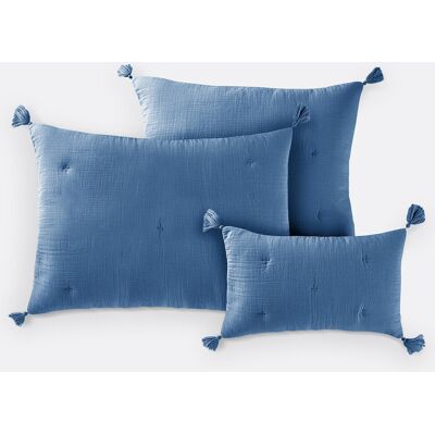 La Redoute Interieurs - Kumla - Blu - 65 x 65 cm - Fodera cuscino La Redoute Interieurs - Kumla - Blu - 65 x 65 cm - Fodera cuscino