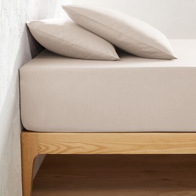 LA REDOUTE INTERIEURS - Scenario - Beige - Fitted sheet LA REDOUTE INTERIEURS - Scenario - Beige - Fitted sheet
