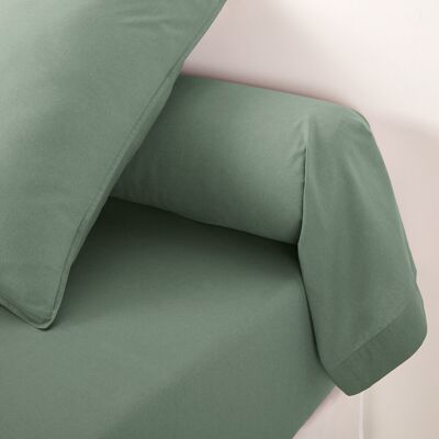 Federa in cotone lavato Scenario - Verde - 85x185cm Federa in cotone lavato Scenario - Verde - 85x185cm