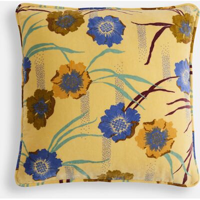 LA REDOUTE INTERIEURS Copricuscino 45x45 cm, velluto di cotone stampato, MOWAN LA REDOUTE INTERIEURS Copricuscino 45x45 cm, velluto di cotone stampato, MOWAN