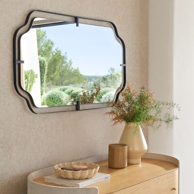 AM.PM Specchio stile anni '30, metallo canna di fucile, altezza 110 cm, OCCHIELLO AM.PM Specchio stile anni '30, metallo canna di fucile, altezza 110 cm, OCCHIELLO