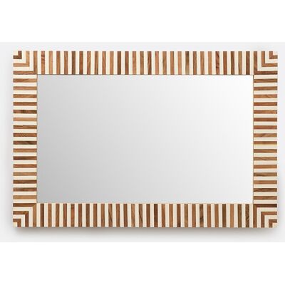 LA REDOUTE INTERIEURS Specchio rettangolare a righe, 60 x 90 cm, ARES LA REDOUTE INTERIEURS Specchio rettangolare a righe, 60 x 90 cm, ARES