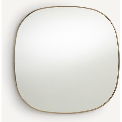 AM.PM Specchio metallo acciaio ottone anticato H80 cm, Caligone AM.PM Specchio metallo acciaio ottone anticato H80 cm, Caligone