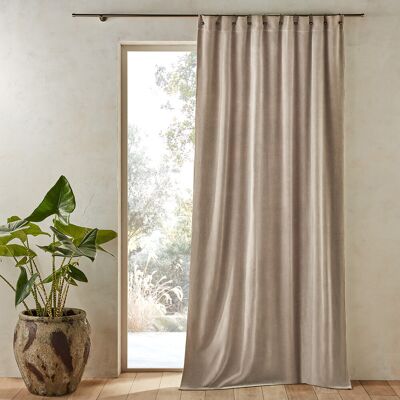 Tenda in Velluto Nyodhi AM.PM - Effetto Usato 140x350cm Grigio Tenda in Velluto Nyodhi AM.PM - Effetto Usato 140x350cm Grigio