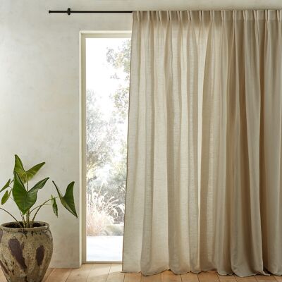 Tenda in lino Am.pm con pieghe fiamminghe - Tenda Tenda in lino Am.pm con pieghe fiamminghe - Tenda