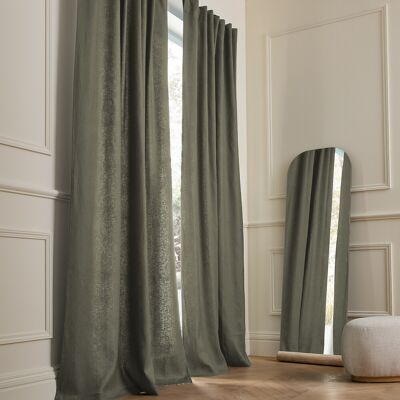 AM.PM Tenda in lino con fodera, linguette a scomparsa, Private AM.PM Tenda in lino con fodera, linguette a scomparsa, Private