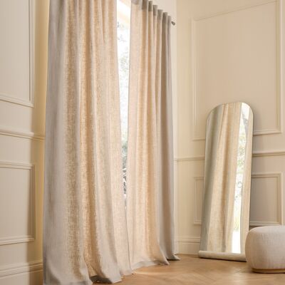 AM.PM Tenda in lino con fodera, linguette a scomparsa, Private AM.PM Tenda in lino con fodera, linguette a scomparsa, Private