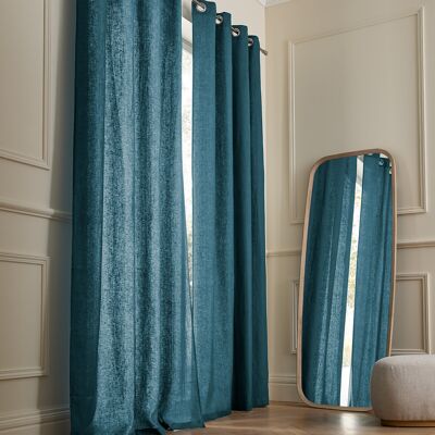 Tenda in lino Private di Am.pm - 140x350cm, Blu Tenda in lino Private di Am.pm - 140x350cm, Blu