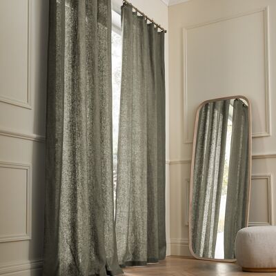 Tenda in lino lavato Private con anelli - 140 x 220 cm Tenda in lino lavato Private con anelli - 140 x 220 cm