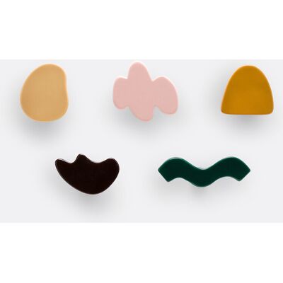 LA REDOUTE INTERIEURS Confezione da 5 ganci appendiabiti colorati per bambini, Divali LA REDOUTE INTERIEURS Confezione da 5 ganci appendiabiti colorati per bambini, Divali