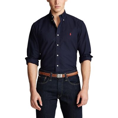 POLO RALPH LAUREN Camicia Oxford aderente tinta in capo POLO RALPH LAUREN Camicia Oxford aderente tinta in capo