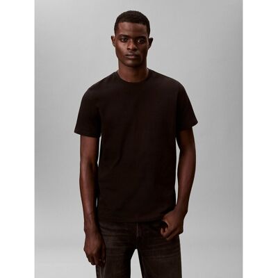 Calvin T-shirt a maniche corte con logo ricamato Calvin T-shirt a maniche corte con logo ricamato