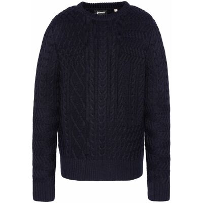 SCHOTT Maglione girocollo in maglia grossa SCHOTT Maglione girocollo in maglia grossa