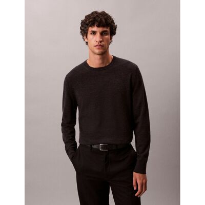 Calvin Maglione scollo rotondo in lana merino Calvin Maglione scollo rotondo in lana merino