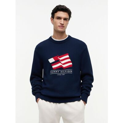 TOMMY HILFIGER Maglione girocollo in maglia grossa TOMMY HILFIGER Maglione girocollo in maglia grossa
