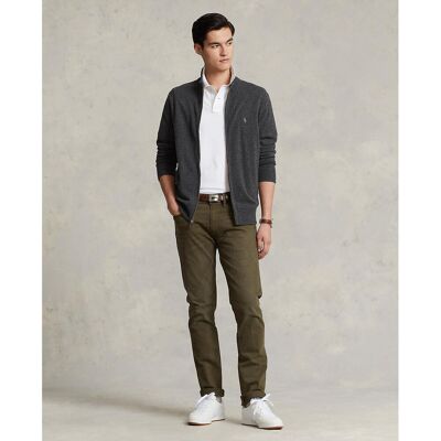 POLO RALPH LAUREN Cardigan con cerniera in lana POLO RALPH LAUREN Cardigan con cerniera in lana
