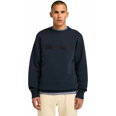 TIMBERLAND Felpa girocollo con logo ricamato tono su tono TIMBERLAND Felpa girocollo con logo ricamato tono su tono