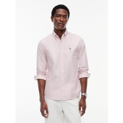 TOMMY HILFIGER Camicia Oxford dritta a righe TOMMY HILFIGER Camicia Oxford dritta a righe
