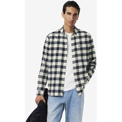 LACOSTE Camicia regular fit in cotone spazzolato LACOSTE Camicia regular fit in cotone spazzolato
