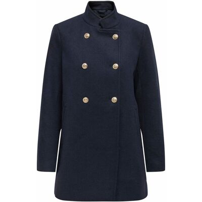 ONLY Cappotto di media lunghezza, collo alto, bottoni dorati ONLY Cappotto di media lunghezza, collo alto, bottoni dorati