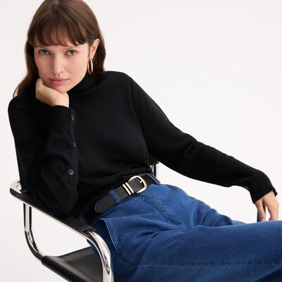 ANNE WEYBURN Maglia dolcevita a maglia fine, misto lana ANNE WEYBURN Maglia dolcevita a maglia fine, misto lana