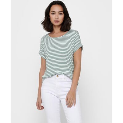 ONLY T-shirt con sottili righe, maniche corte ONLY T-shirt con sottili righe, maniche corte