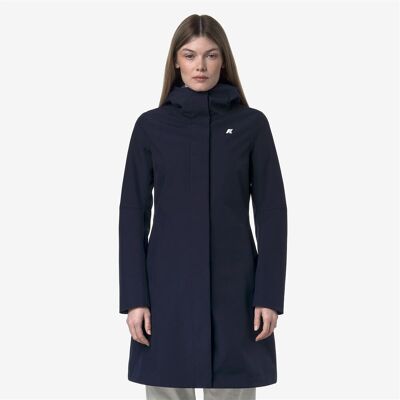 K-WAY Parka con cappuccio di media lunghezza, STEPHY BONDED JERSEY K-WAY Parka con cappuccio di media lunghezza, STEPHY BONDED JERSEY