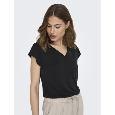 ONLY T-shirt maniche corte, scollo a V ONLY T-shirt maniche corte, scollo a V