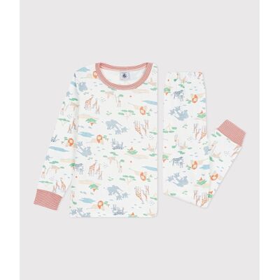 PETIT BATEAU Pigiama in cotone, stampa savana PETIT BATEAU Pigiama in cotone, stampa savana