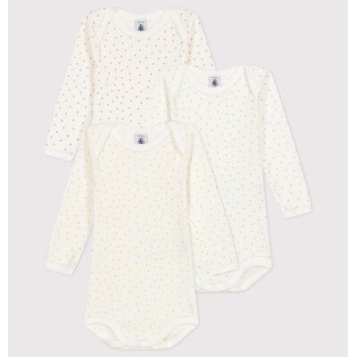 PETIT BATEAU Confezione da 3 body maniche lunghe PETIT BATEAU Confezione da 3 body maniche lunghe