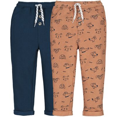 LA REDOUTE COLLECTIONS Confezione da 2 pantaloni alla turca in felpa LA REDOUTE COLLECTIONS Confezione da 2 pantaloni alla turca in felpa