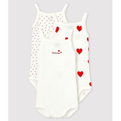 PETIT BATEAU Confezione da 3 body con spalline PETIT BATEAU Confezione da 3 body con spalline